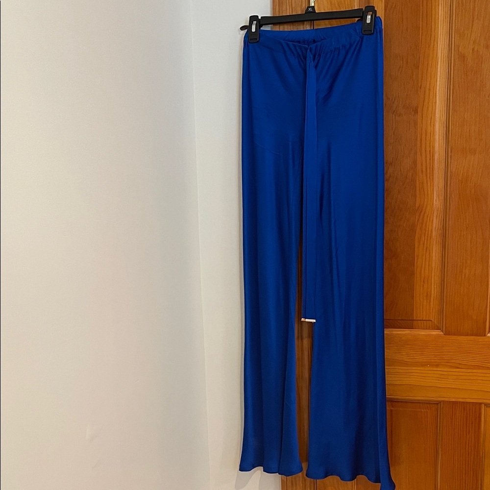 Roberto Cavalli Royal Blue Wide Leg Pants S/M